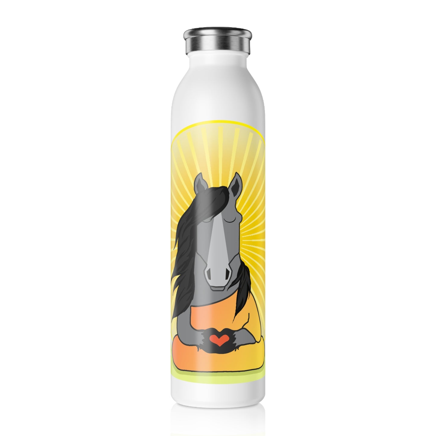 Happy Buddha Pony Skinny 20oz Steel Tumbler