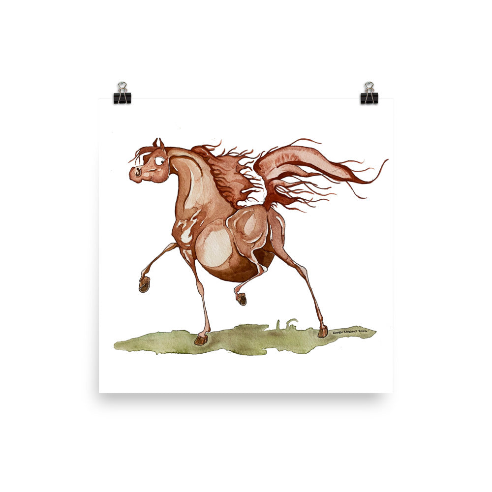 Chestnut Arabian Print